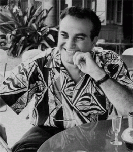 Alfred Shaheen, pioneer of the textile and fashion industry in Hawai‘i, 1955. Photo courtesy of Camille Shaheen